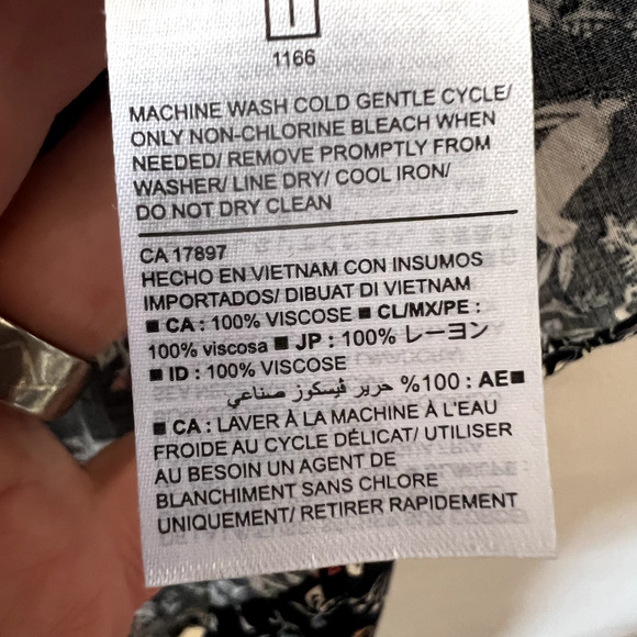 BUNDLE OF TWO Medium Summer Dresses Long Sleeve Mini Floral, One Black One Gray - Picture 5 of 8